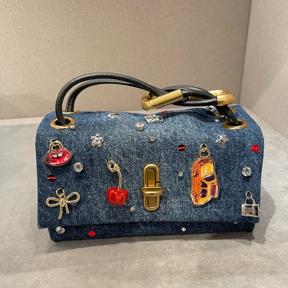 Marc Jacobs Handbags - THE TRINKET CHARM DENIM MINI DUAL BAG